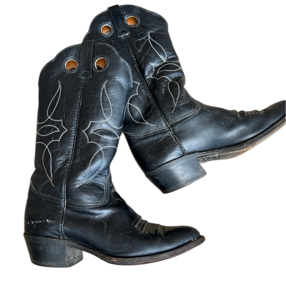 Durango Western Cowboy Black Leather Sz 9